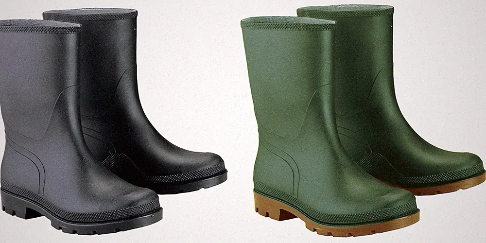 Gummistiefel Stiefel PVC Regenstiefel Halbhoch Kurzschaft Arbeitsstiefel