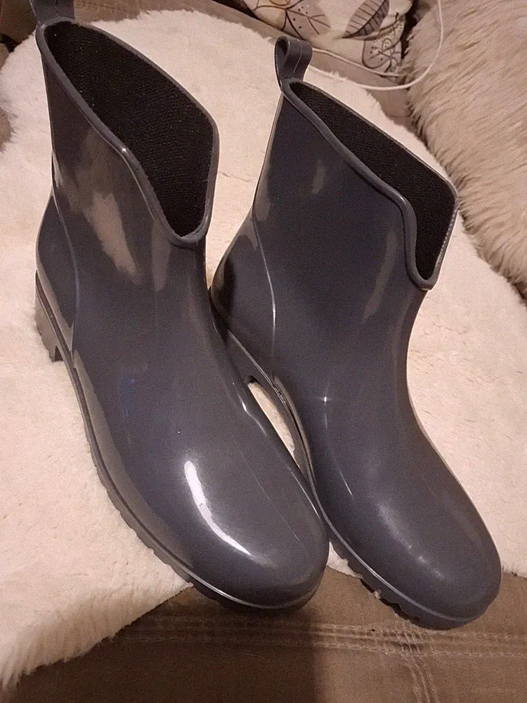Gummistiefel-Stiefelette 39,5 grau Stiefelette W40 Italy 6,5 Textilbeschichtung