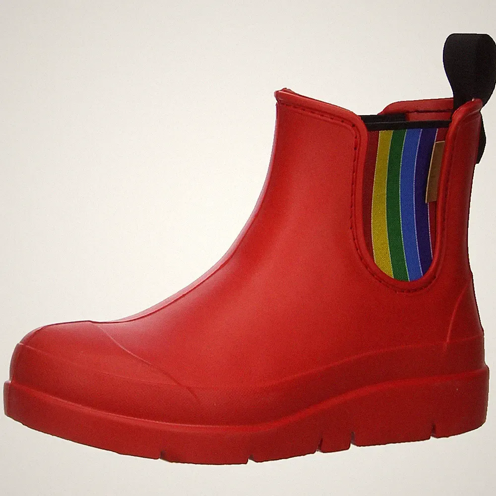 Gummistiefel von Fischer Markenschuhe in Rot