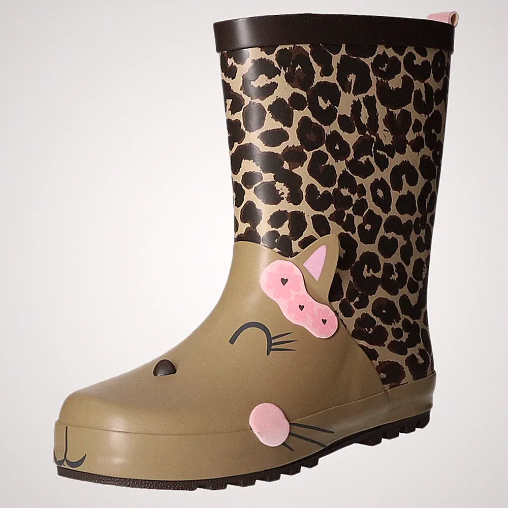 Gummistiefel Warmfutter YG-LEOPARD-WELLY-BR