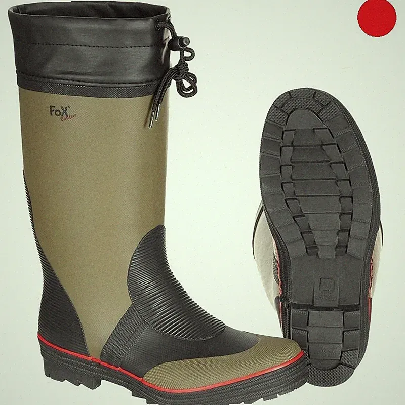GUMMISTIEFEL WASSERDICHT ANGELN JAGEN OUTDOOR CAMPING WANDERN