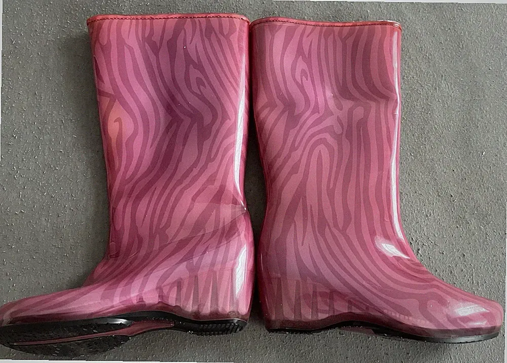 Gummistiefel Wedge Absatz Pink 38