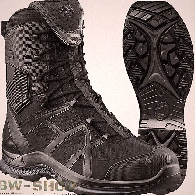 HAIX BLACK EAGLE ATHLETIC 2.0 HIGH SCHWARZ BUNDESWEHR BW EINSATZSTIEFEL ZIPPER