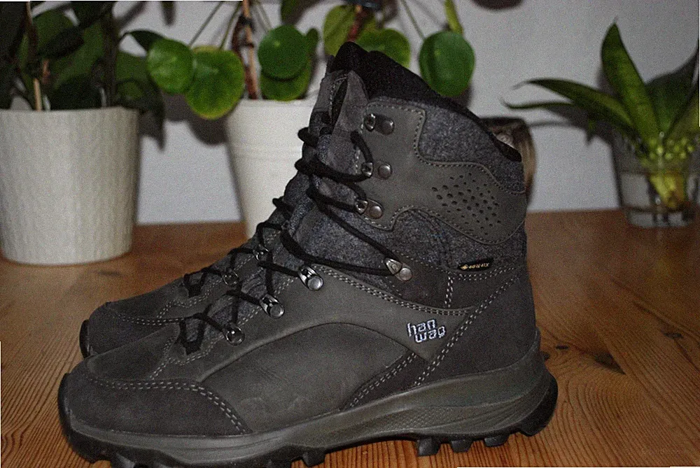 Han Wag Lady grau Winter Wanderschuhe High Schuhe Damen Gr 37.5 (2526)