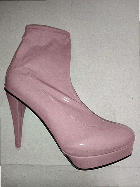 Handgefertigte Stiefelette lack Absatz 13cm plateu 2cm vielen Farben size 41-47