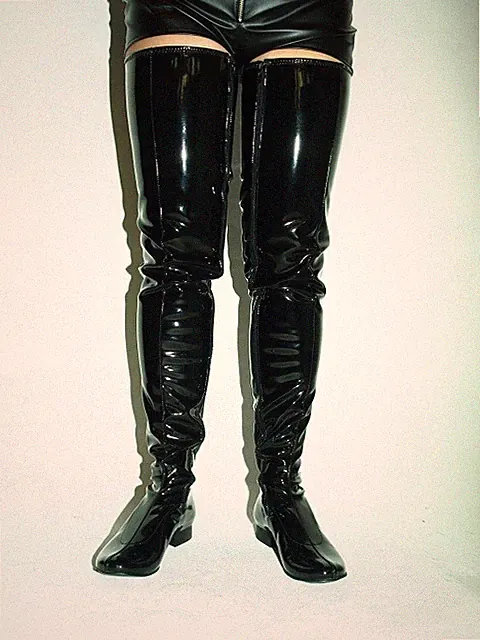 Handmade Mann Overknee Stiefel vielen Farben flach Unisex 42 43 44 45 46 47 48