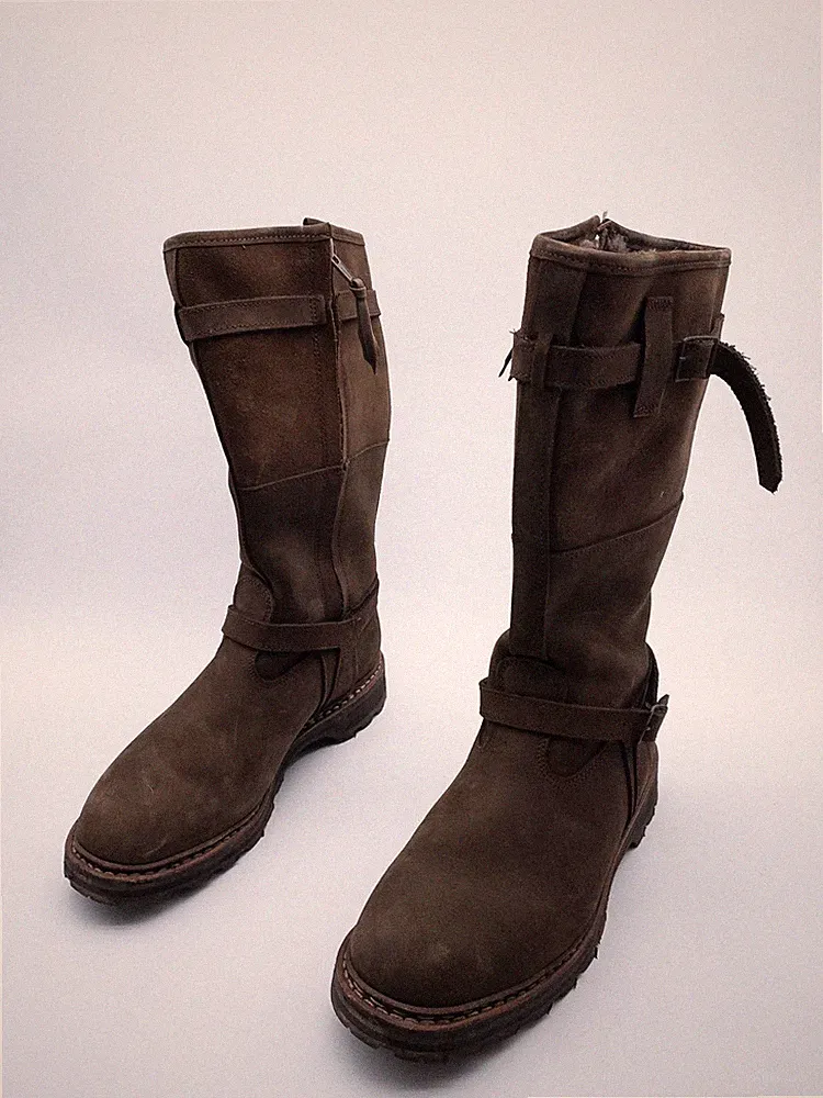 hanweg Damen Schaftstiefel Winterstiefel Leder Braun Gr. 40 EU Art. 38516-50