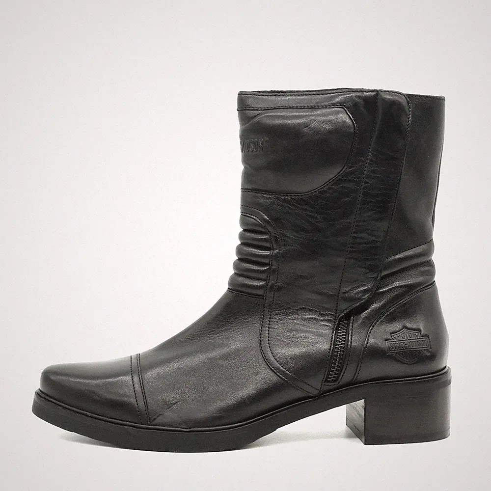 Harley-Davidson Damen D84692 Stiefel Schwarz Leder Boots Motorradstiefel EU 39.5