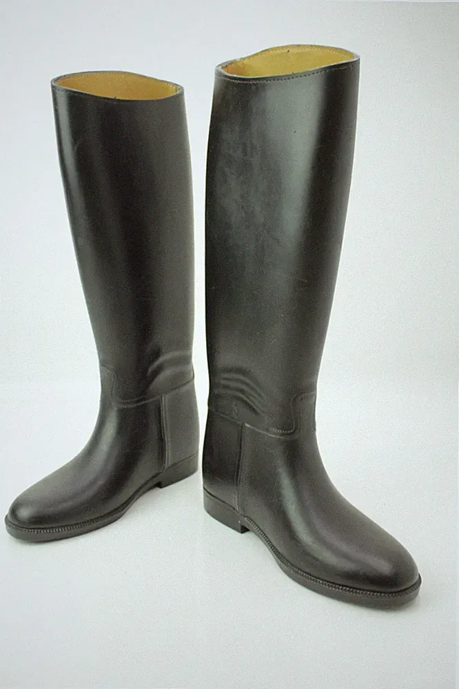 Harry Hall Reitstiefel Damen Gummi EU 38 Schwarz Klassisch Hoher Schaft