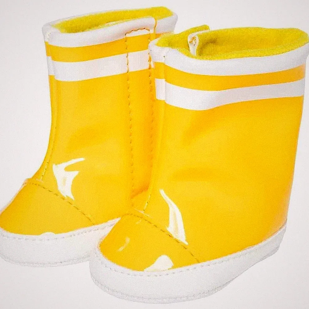 Heless Gummistiefel für Puppen in Gelb Größe 30 - 34 cm
