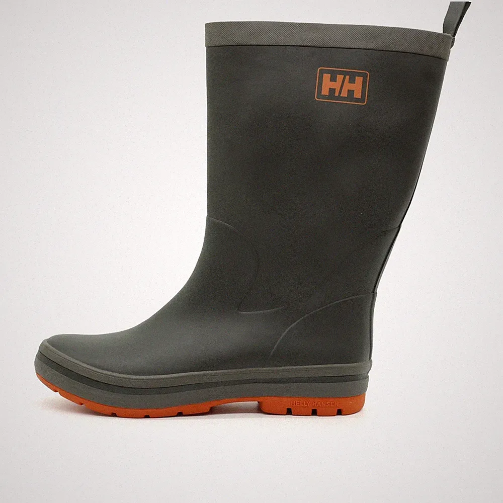 Helly Hansen Herren Gummistiefel Stiefel grau orange hoch Regenstiefel EU 42