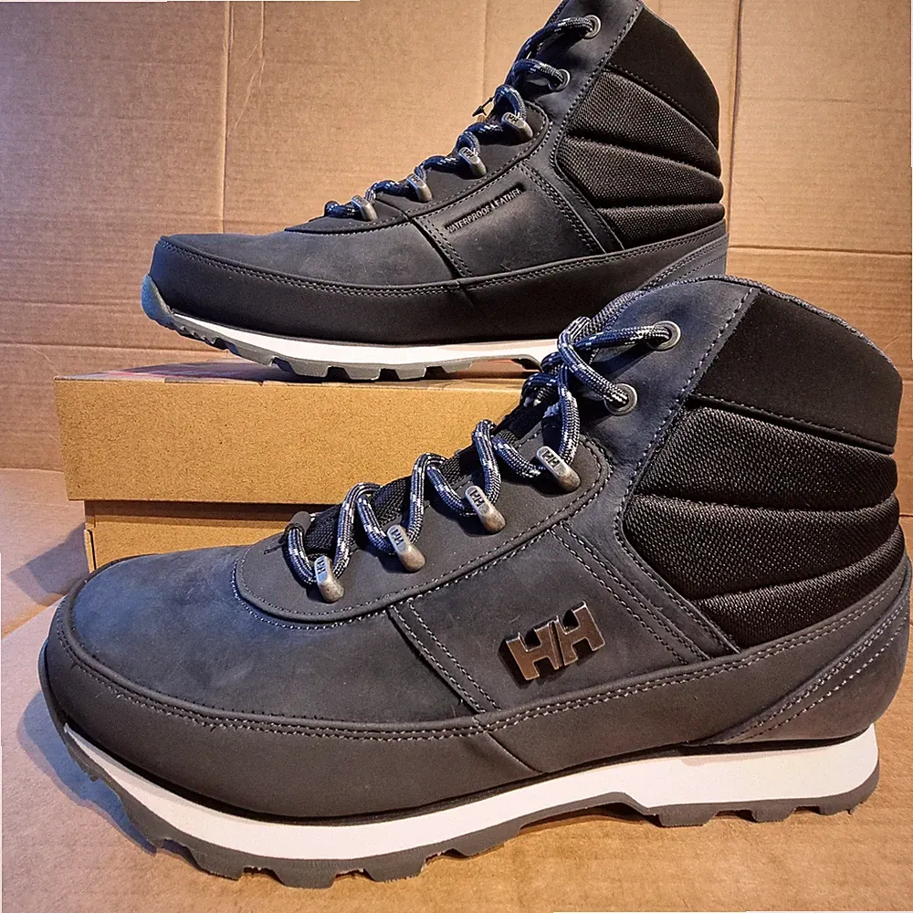 Helly Hansen Herren Leder Wasserdicht Woodlands Stiefel - Schwarz/Marine/Weiß - UK9,5