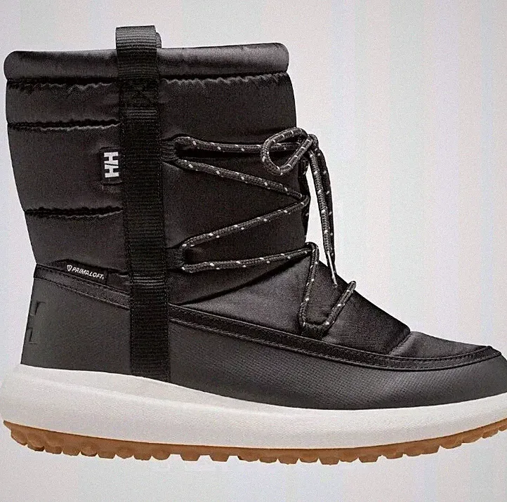 Helly Hansen Isolabella Court Damen Schwarz Weiß Freizeit Lifestyle Stiefel Schuhe