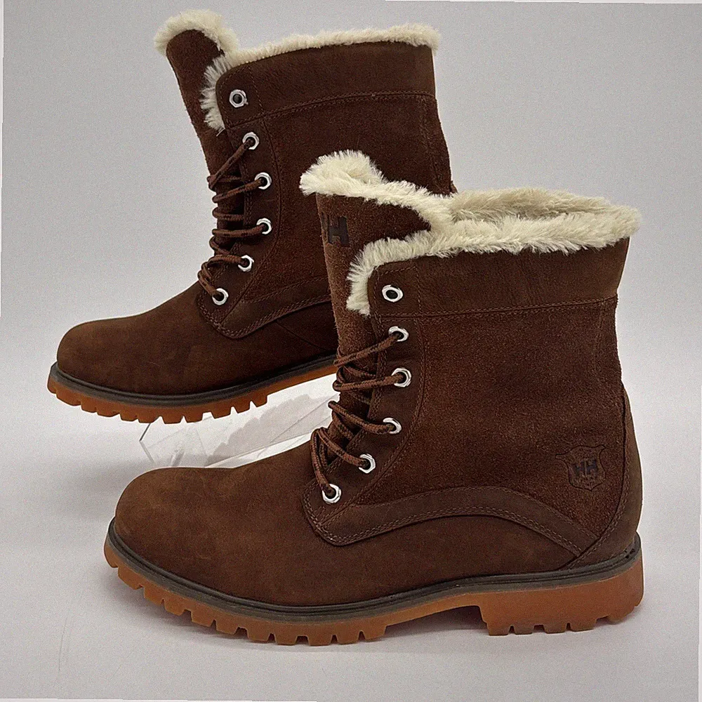 Helly Hansen Marion 3 Brown Lined Winter Boots Women's Size 9W - Faux Fur