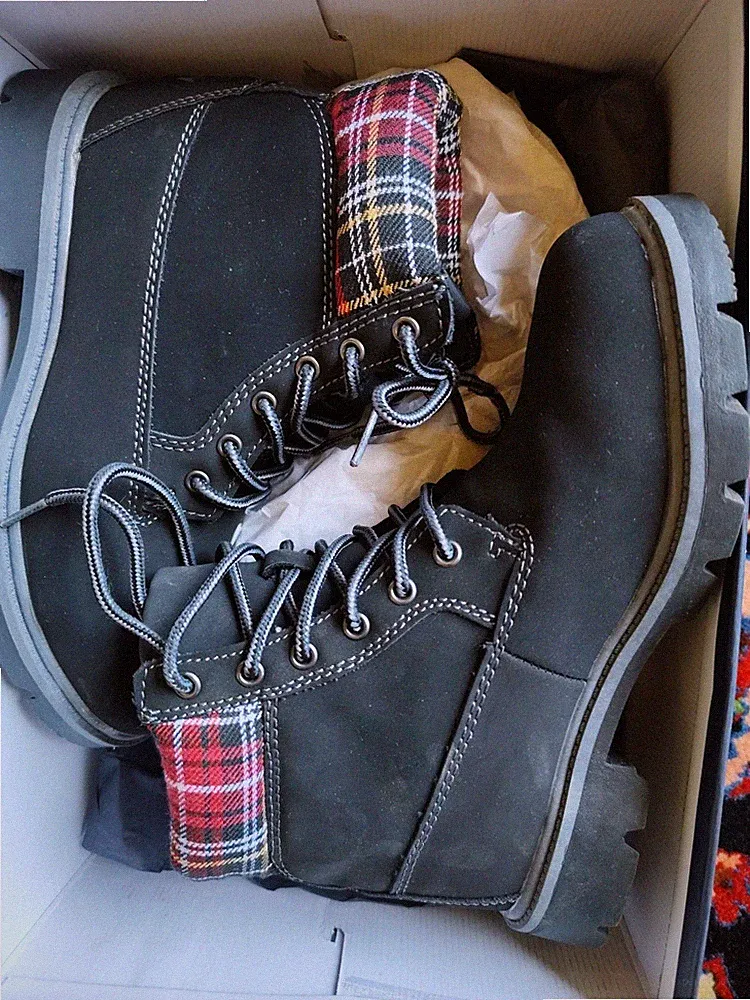 Herbst-Winter-Stiefel in schwarz in 37 zum Schnüren Neu!