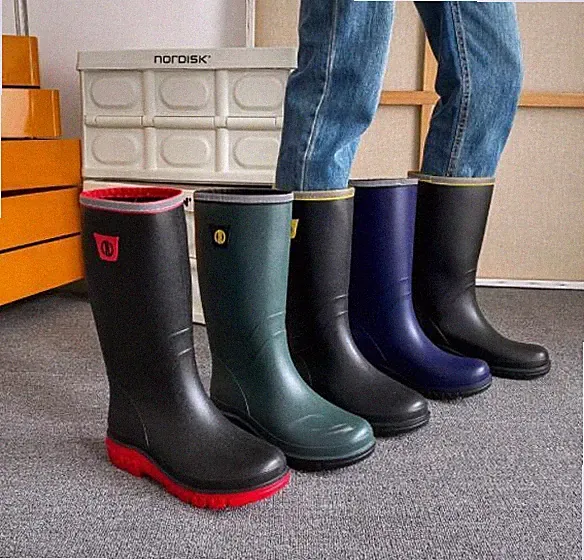 Heren Damen Regenstiefel Gummistiefel Garten Stiefel Stiefeletten Wasserdicht