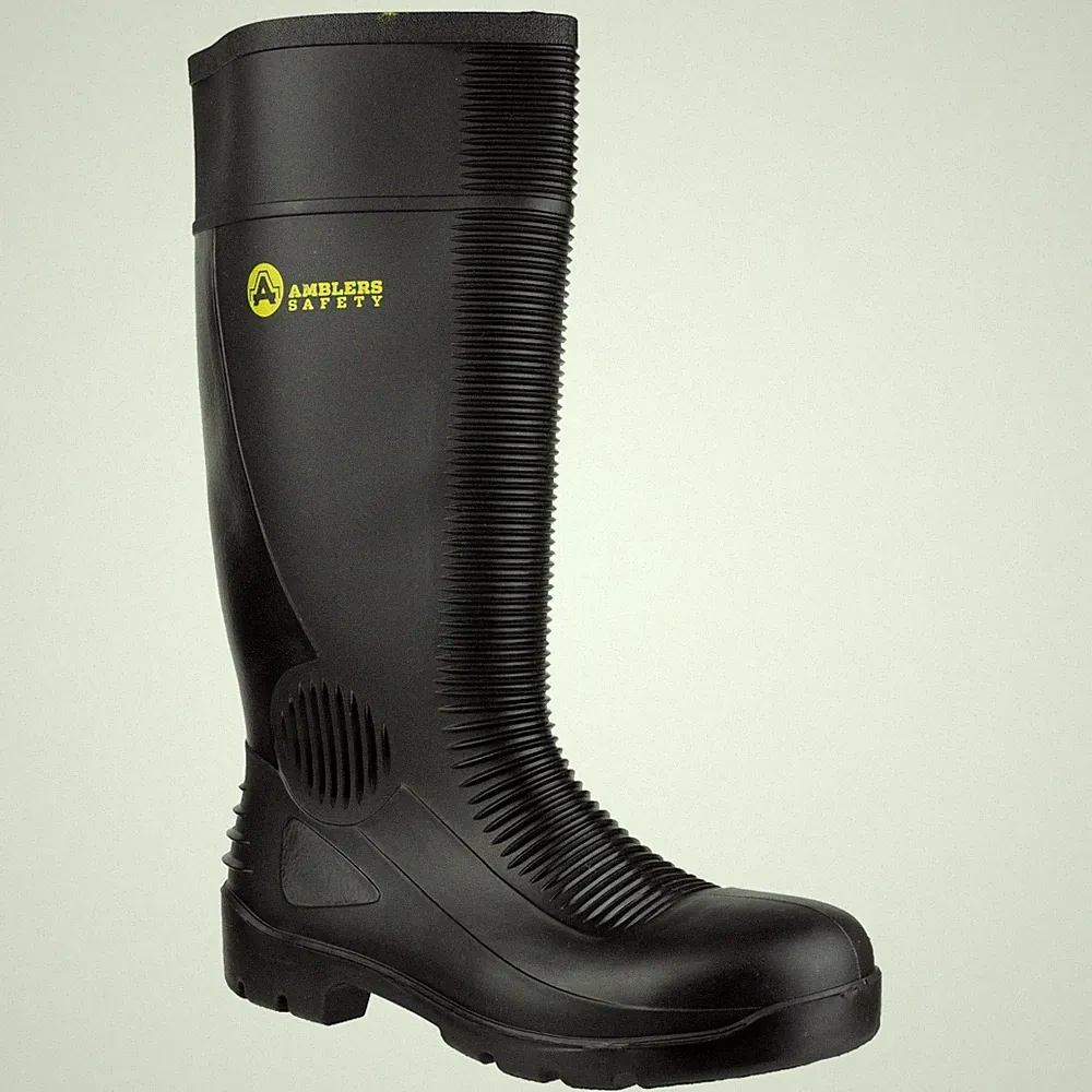 Herren Amblers FS100 Bau Sicherheit Stahlkappe/Modsohle Gummistiefel Größen 4-13