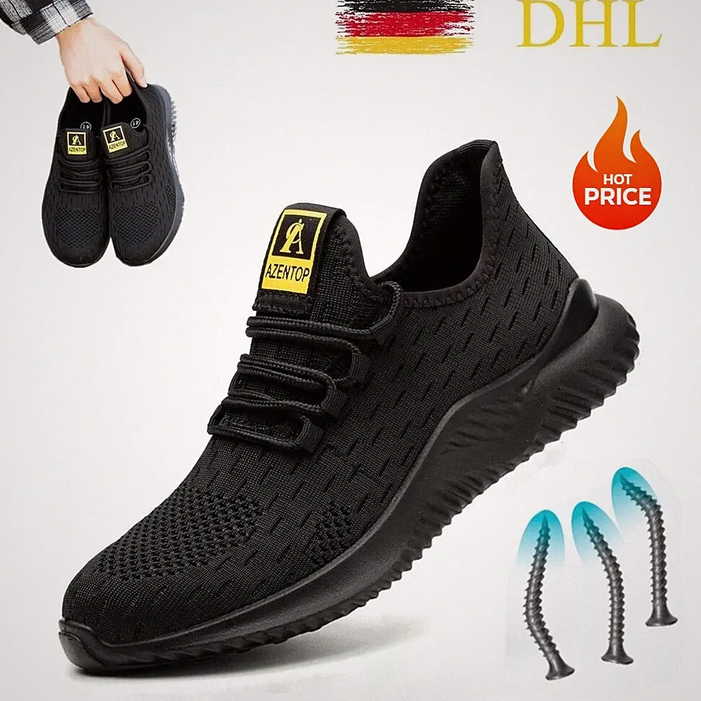 Herren Arbeitsschuhe Sicherheitsschuhe Leicht Stahlkappe Sport Sneaker Damen DE