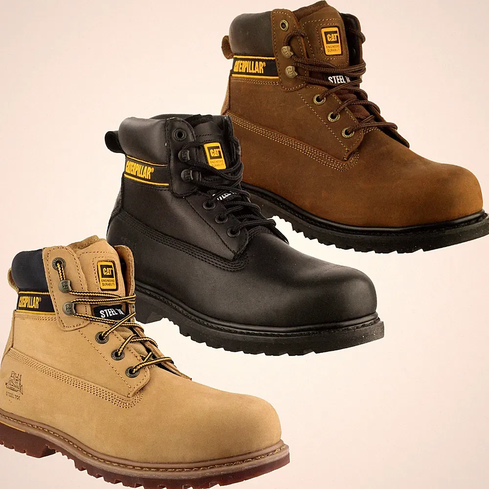 Herren Caterpillar Holton SB Sicherheit Stahlkappe Schnürung Arbeitsstiefel Größen 6 bis 15