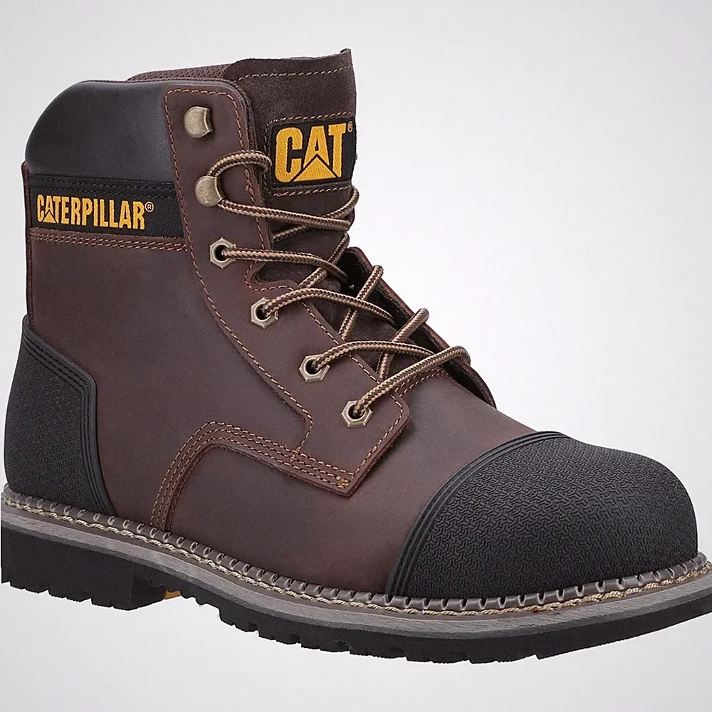 Herren Caterpillar PowerPlant Beule Stahlkappe/Zwischensohle S3 Sicherheitsstiefel Größen 6 bis 13
