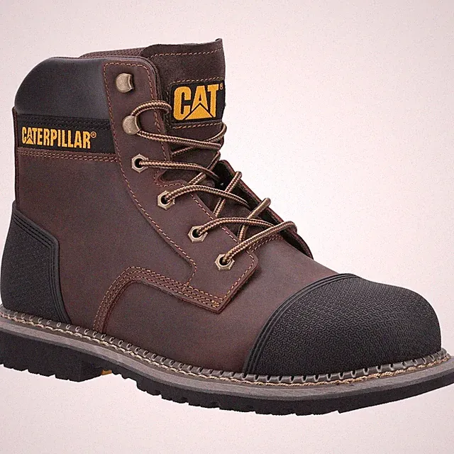 Herren Caterpillar PowerPlant Beule Stahlkappe/Zwischensohle S3 Sicherheitsstiefel Größen 6 bis 13