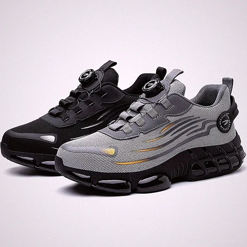 Herren Damen S3 Sicherheitsschuhe leicht - Stahlkappe Arbeitsschuhe Sportsneaker