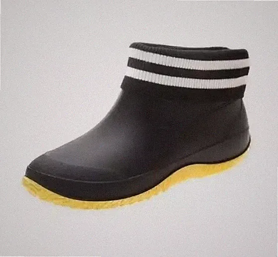 Herren Damen Winter Fell Gefüttert Wasserdicht Gummistiefel Warm Regenstiefel de