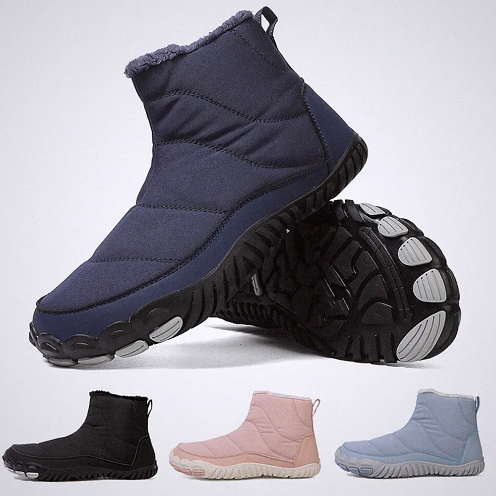 Herren Damen Winterstiefel Warm gefütterte Schneestiefel Kurzschaft Stiefel Boot
