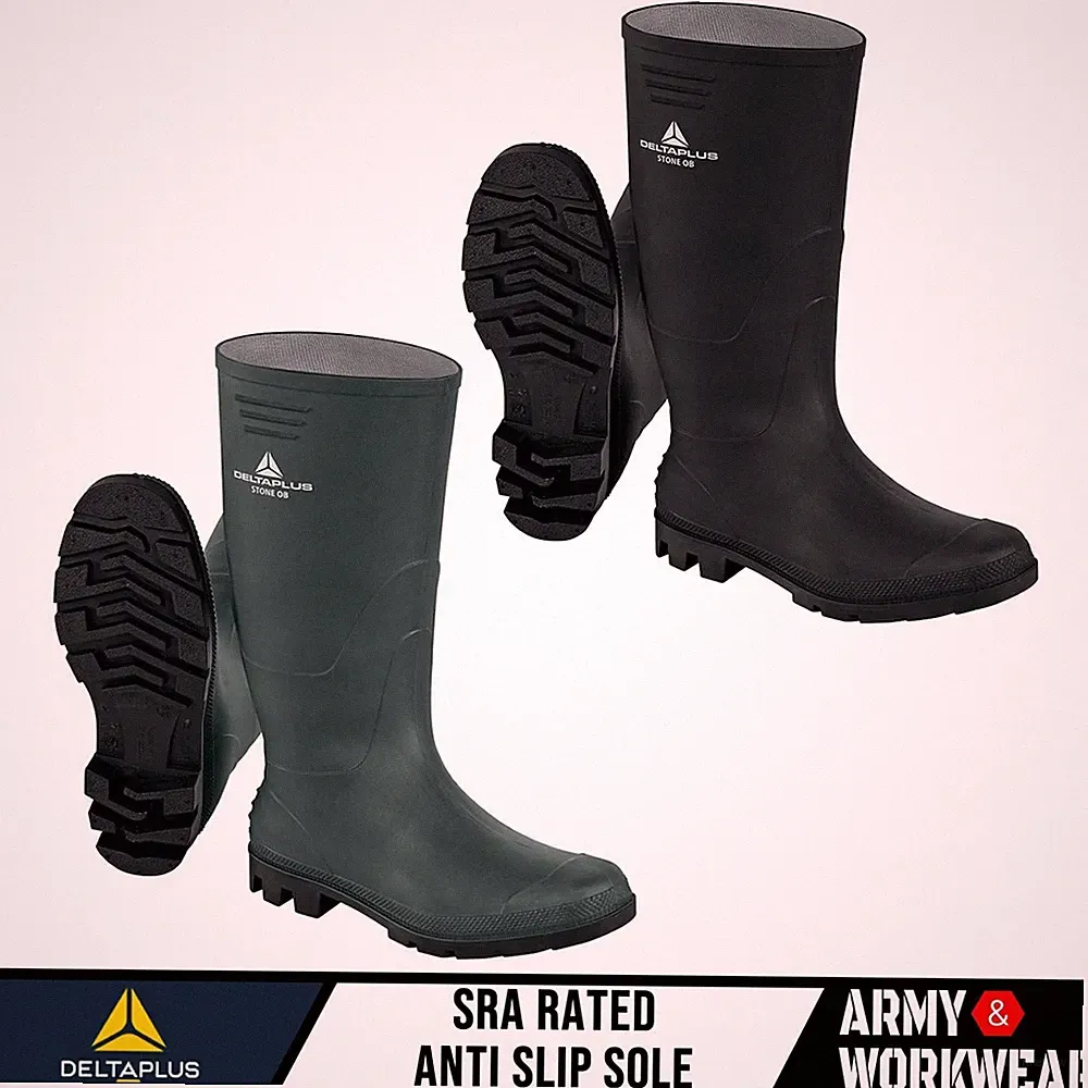 Herren Delta Plus Gummi Wasserfest Regen Winter Gummistiefel Regenstiefel Schuhe