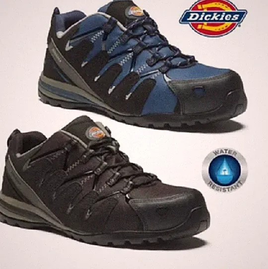 HERREN DICKIES SICHERHEITSSTIEFEL DAMEN ARBEIT SNEAKER SCHUHE KNÖCHELVERBUND STAHLKAPPE