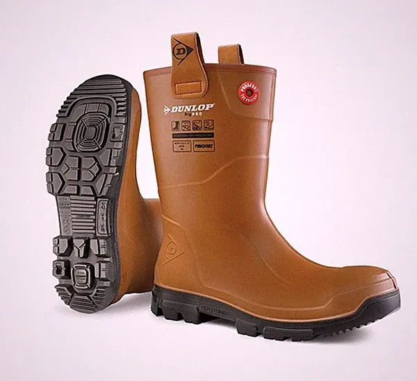Herren Dunlop Rigpro ungefüttert Stahlkappe/Zwischensohle S5 Rigger Stiefel Größen 7 bis 13