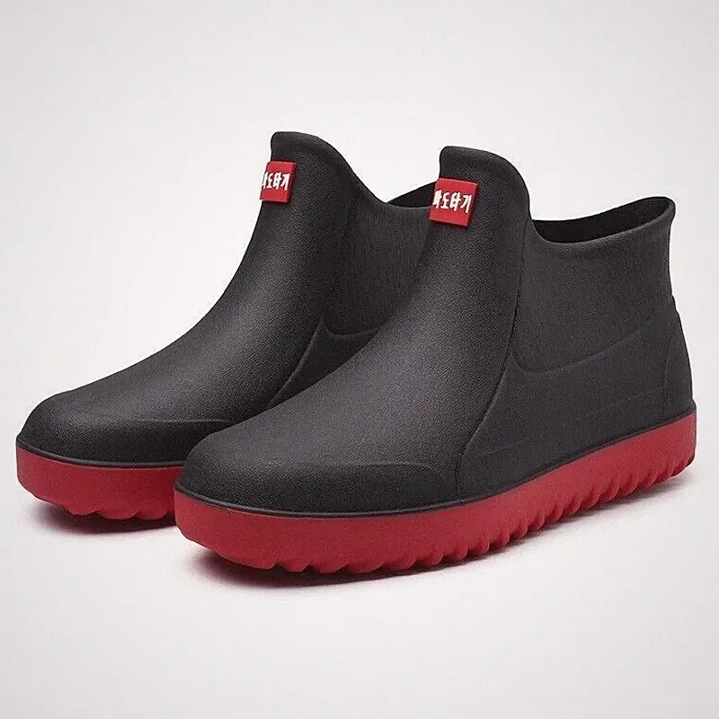 Herren Gummistiefel Arbeitsschuhe Regenstiefel Kurzstiefel Rutschfest Stief