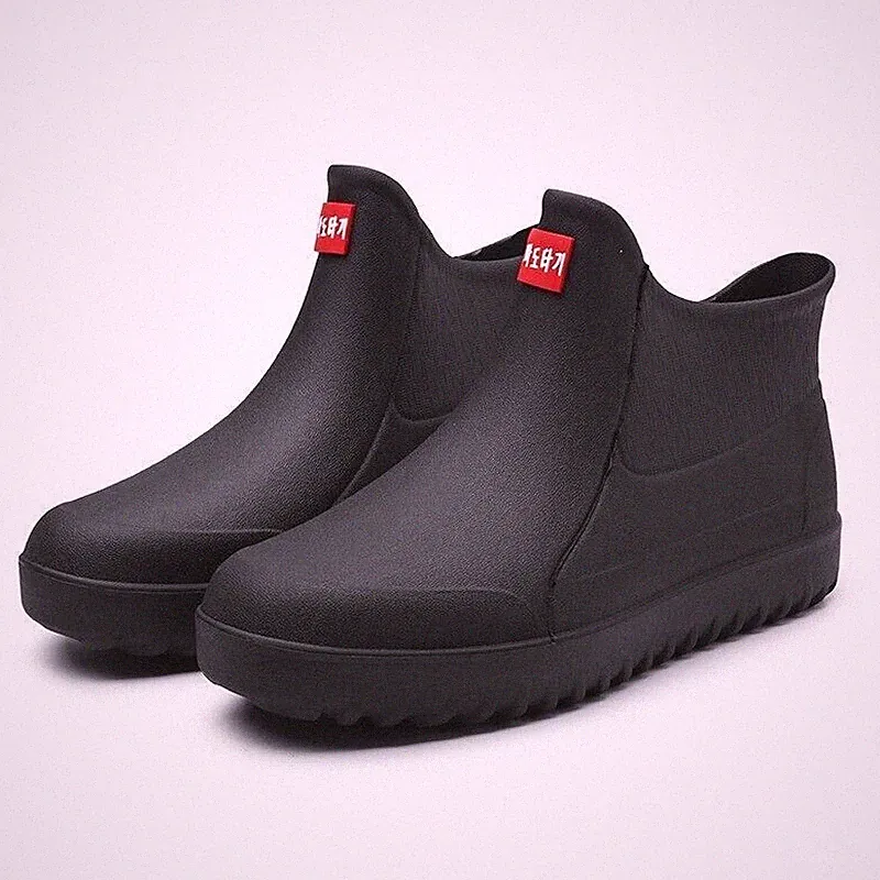 Herren Gummistiefel Arbeitsschuhe Regenstiefel Kurzstiefel Rutschfest Stief