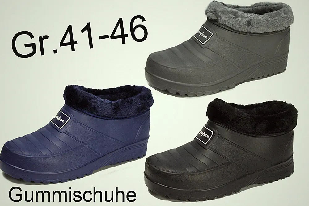 Herren Gummistiefel Gr.41-46 Gummischuhe Galosche Gartenschuhe Clogs NEU 2731a