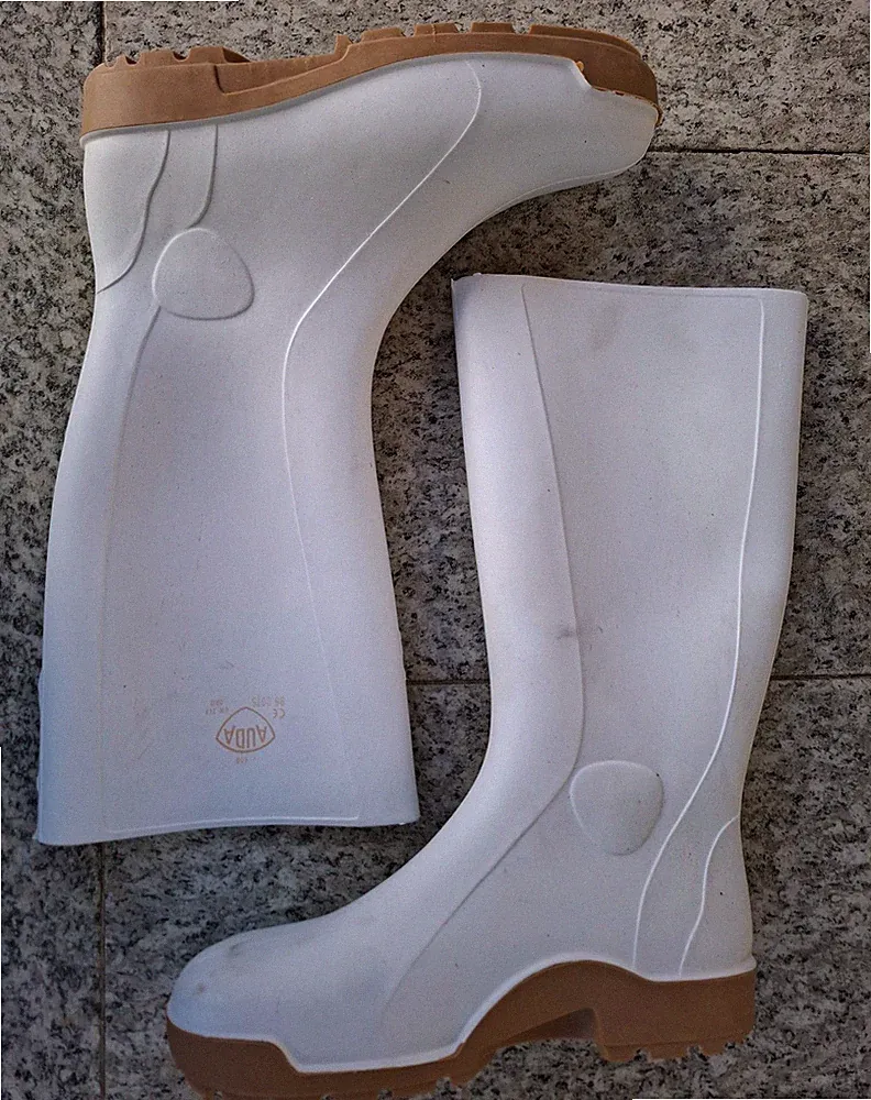 Herren-Gummistiefel, weiss, Gr. 44