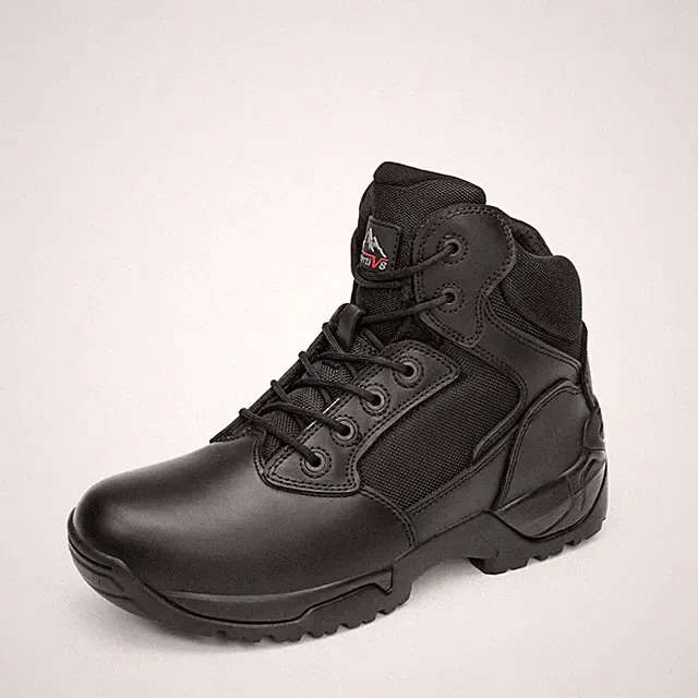 Herren Militärstiefel Einsatzstiefel mit Reißverschluss Taktische Boot Securi...