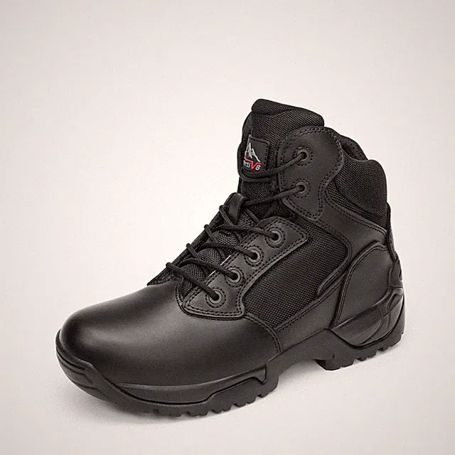 Herren Militärstiefel Einsatzstiefel mit Reißverschluss Taktische Boot Securi...