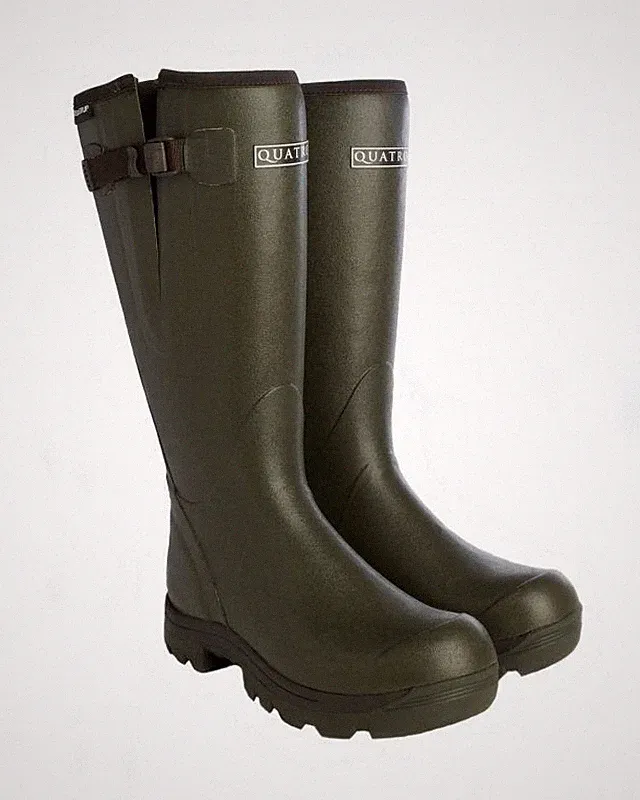 Herren Quatro Skellerup Sport Thermo Neopren Gummistiefel Größen 5 bis 12
