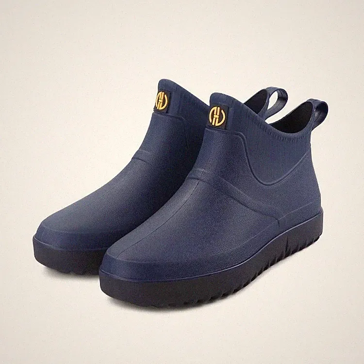 Herren Regenstiefel Gummistiefel Gefüttert Stiefel Arbeite Küche Garten Schuhe