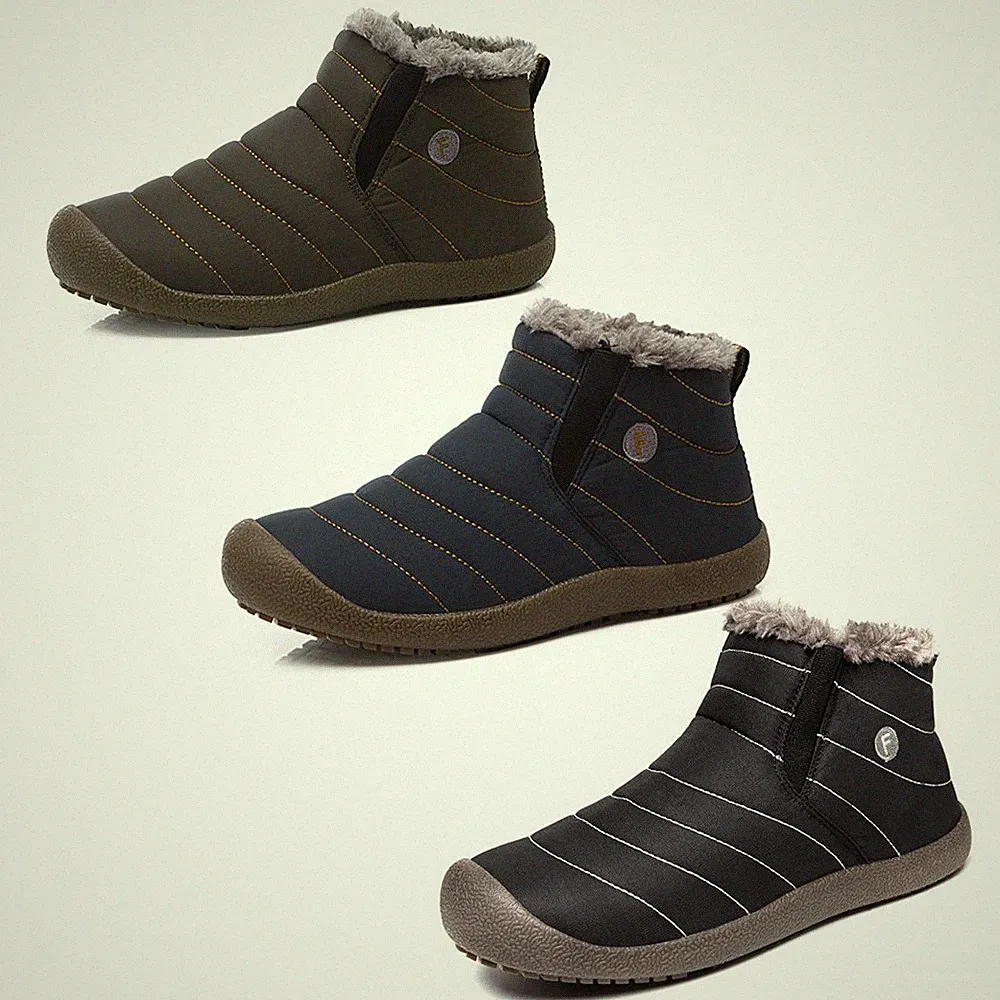 Herren Schneestiefel Schuhe Winter Warme Schuhe Stiefel Gefüttert Schuhe