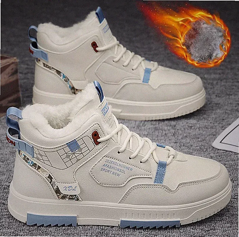 Herren Schneestiefel Winter Stiefel Warme Schuhe Lässige Schneeschuhe Sneaker