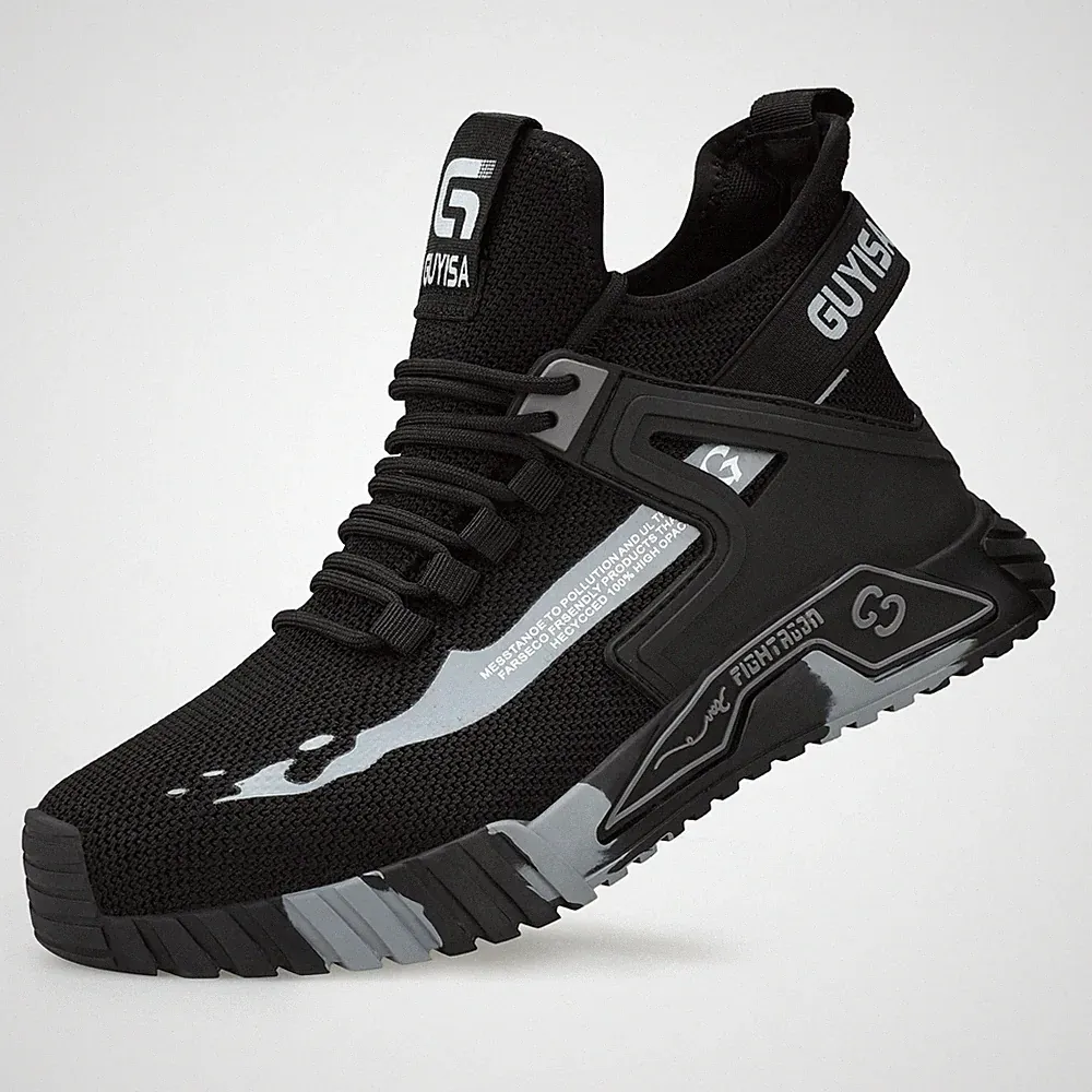 Herren Sicherheitsschuhe Arbeit Turnschuhe Stahlkappe Ultraleichte Schuhe Stiefel UK