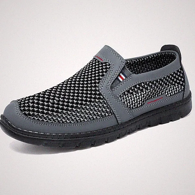 Herren Sommerschuhe durchbrochener Netzstoff atmungsaktive Einzelschuhe