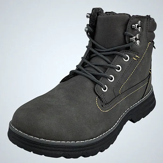 Herren Stiefel Grau Winter Boots Outdoor Trekking Warm Gefütterte Schuhe 73809