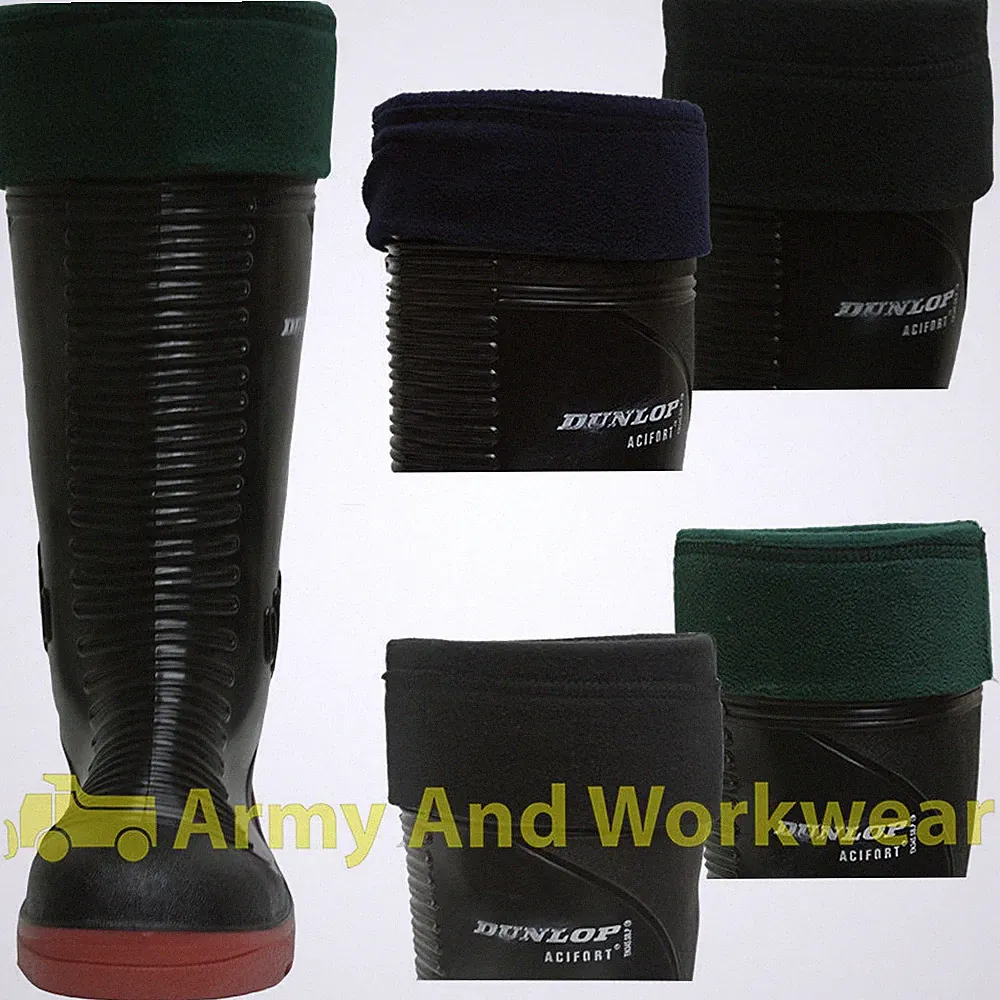 Herren Vlies Lang Gummistiefel Stiefel Socken Liner Festival Außen Thermal