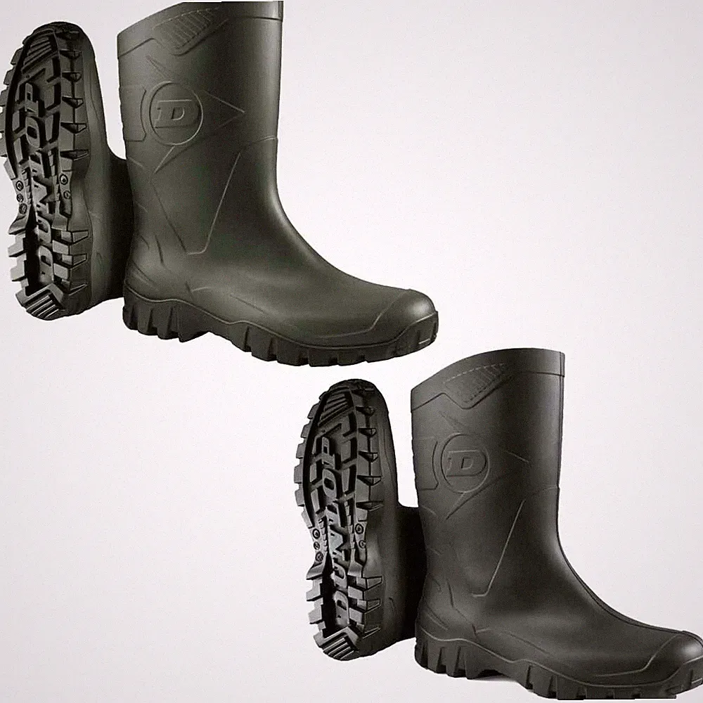 HERREN WASSERDICHT DUNLOP GUMMISTIEFEL ARBEIT GARTENARBEIT BAUERNHOF KURZ STIEFELETTEN GUMMISTIEFEL