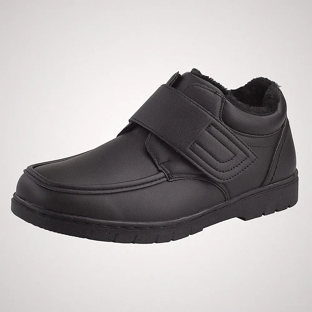 Herren Winterboots Winterschuhe Stiefeletten Warmfutter Klettverschluss 41 43 45