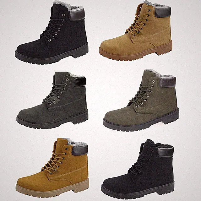 Herren Winterstiefel Boots Stiefeletten Gefüttert Winterschuhe Herrenschuhe Neu