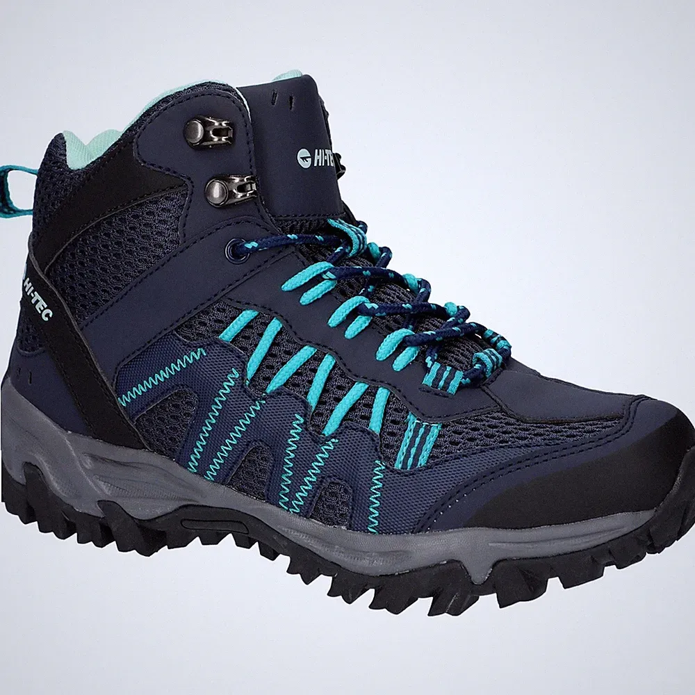 Hi-Tec Jaguar Mid Polyester Damen Wanderschuhe In Sky Captain/Navigate