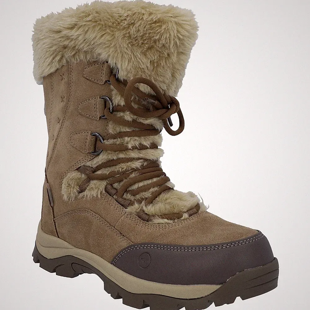 Hi-Tec Mortiz 200 Damen Wanderschuhe aus hellem braunem Leder